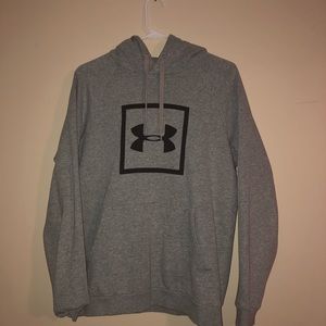 Gray Under Armour Hoodie